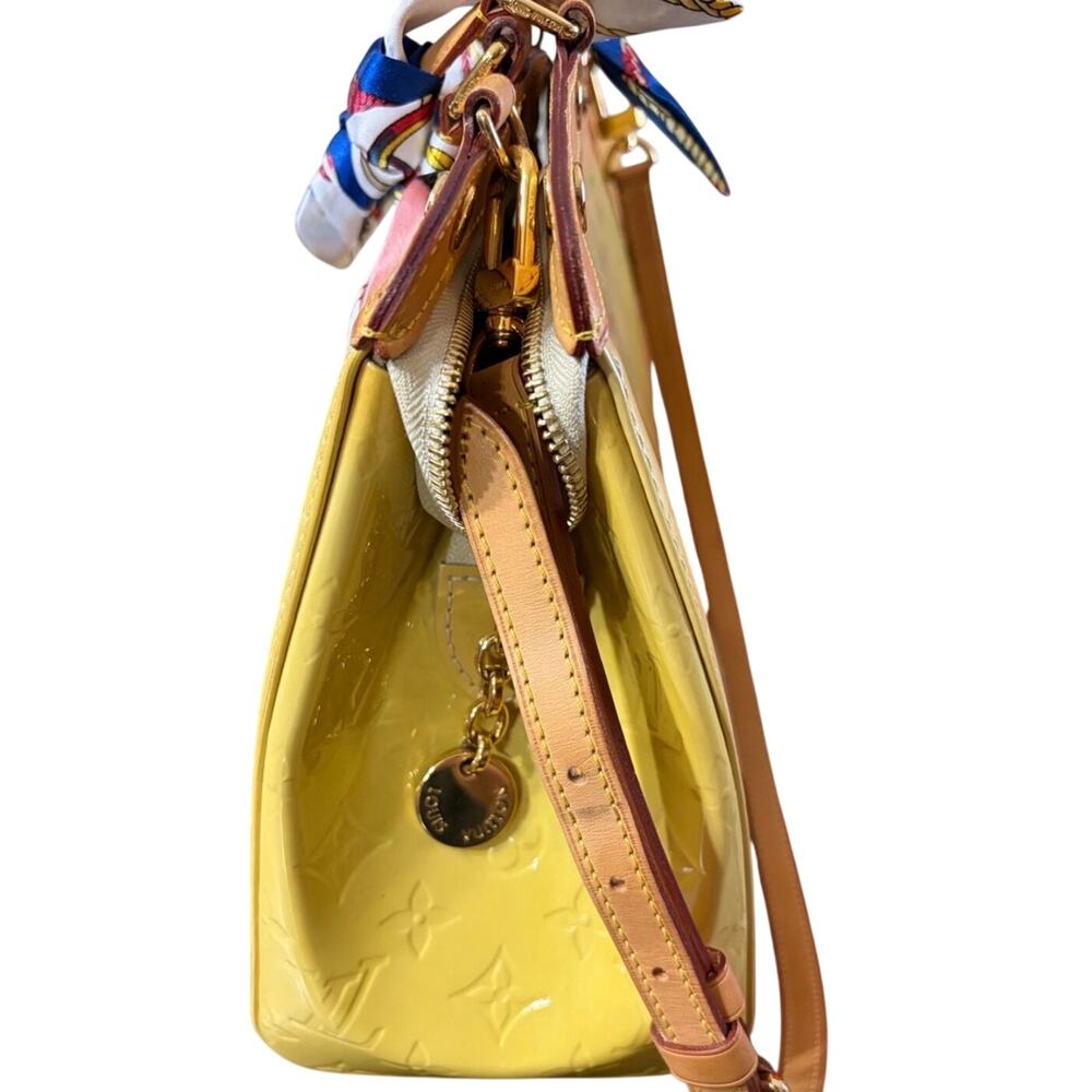 Louis Vuitton Yellow Vernis Brea EUC - Picture 3 of 11